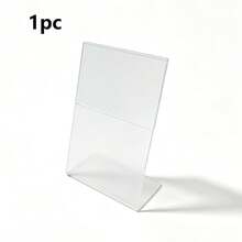 2pcs Acrylic Sign Holder | Clear Plastic Display Stand, Suitable For Brochures, Menus, Flyers, Documents, Photos, Business Cards, 8.5"X11" Frame Size | Office & Desktop Display Stand - A - View 12