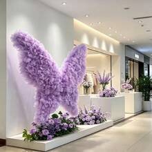 Giant Silk Butterfly Party Decoration, Large 3d Silk Mesh Butterfly Set Background For Birthday Parties, Weddings, Photo Booths, Christmas (Without Butterfly Rack) - Multicolor - View 4