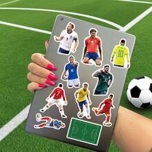 50pcs 2026 FIFA World Cup Soccer Star Stickers, Car Decor Stickers, Laptop Stickers, Water Bottle Stickers, Phone Decor Stickers, Skateboard Luggage Decor Graffiti Stickers, Suitable For FIFA Fans Souvenirs, Party Favors, Soccer Fan Gifts, Cartoon Sports Graffiti Stickers, Furniture Stickers, Fan Decor Stickers, Suitable For Every Place In The Home - Multicolor - View 8