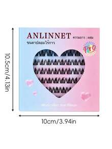 anlinnet 60片自然感軟毛睫毛，免膠水，適合初學者，可愛卡通寵物風三段式分段 C 捲假睫毛簇，單簇假睫毛，個別假睫毛 - C - 查看 9