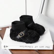 Winter Baby Toddler Warm Boots Comfortable Lightweight - Black - View 3