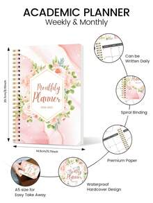2pcs 2026-2027 24-Month Monthly Planner, 8.15x5.7in Spiral Calendar & Notes Organizer, Halloween Notebook, Office Decor And Accessories, Nurse Essentials, Bible Study Materials - A - View 4