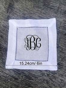 客製化 Logo 刺繡奢華亞麻餐巾, 個性化 Logo 刺繡亞麻餐巾, 公司 Logo 刺繡餐巾, 適合公司晚宴 - 彩色 - 查看 10