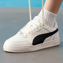 Puma New CAVEN Unisex Lace-Up Casual Versatile Comfortable Breathable Board Shoes - White/Black - View 7