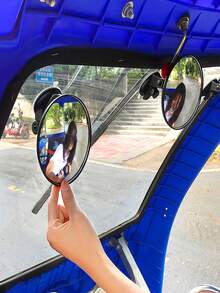1 chiếc gương chiếu hậu ô tô cho bé dạng hút, xoay 360°, gương lồi góc rộng độ nét cao, gương quan sát bé cho ghế sau ô tô - Tổng quan - Xem 3