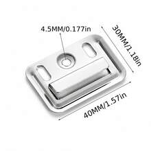 Vmingo WPC PVC Wall Panel Clips 100 Pcs Galvanized Steel Fasteners For Interior Wall Cladding Installation Hidden Fixation Silver - A - View 6