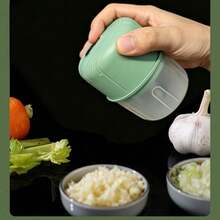 SOKANY Electric Garlic Grinder Food Processor USB Rechargeable 300mAh Lithium Battery 250ml Capacity One-Hand Operation Compact & Lightweight Electric Chopping & Grinding One-Touch Operation 3-Piece Blade Set Multi-Purpose - Green - View 4