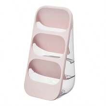 1pc Desktop Cosmetic Storage Box, Makeup Brush Organizer, Large Capacity Countertop Storage Rack, Suitable For Vanity, Bathroom, Bedroom And Office Desk Makeup Tool Storage, Easy To Store Skincare Products, Makeup Brushes, Eyebrow Pencils, Lipsticks - Multicolor - View 4