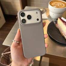 新款奢華防震親膚酒紅色手機殼，適用於 iPhone 18 Pro、17、16、15 Pro、14 Plus、13、12、11、17 Pro Max、Air、XR、XS Max、X/XS、7/8 Plus、7/8，防摔光滑保護殼，防摔設計，親膚材質，海軍藍，生日派對禮物 - 鵝卵石灰 - 查看 3