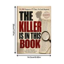 Detective Puzzle Game Notebook Series - "The Killer Who Never Checked In", Adult Simulation Detective Game Notebook, Interactive Puzzle-Solving Experience, Suitable For Party Games Or Solo Leisure Entertainment, Multiple Theme Styles Available - Rectangle - View 11