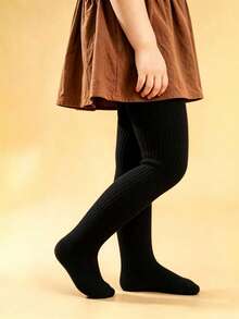 2/3 Pairs Infant/Toddler/Girl Warm Thermal Lined Socks, Solid Color Ribbed Thickened Thermal Tights, Classic Versatile Fashion Soft Skin-Friendly Comfortable Sports Bootie Socks, Suitable For Autumn/Winter Daily Wear Or Holiday Gifts, Random Color - Multicolor - View 6