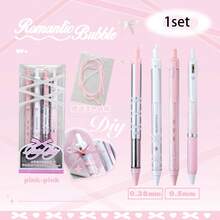 Ballet Strap Practice Pens, Set Of 4, Ribbon, Black Gel Pen, 0.5 Cm - Sets - View 1