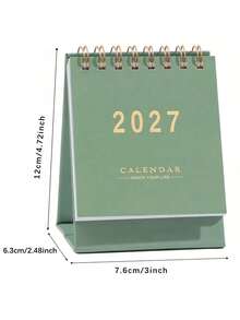 2027 Calendar - Monthly Mini Desktop Calendar, Vertical 2027 Calendar, 250g Thick Paper Desktop Calendar, Suitable For Home And Office - Multicolor - View 3
