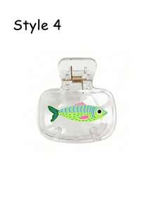 Colorful Sardine Theme Portable Toothbrush Case, Printed With Cute Sardine Pattern, Transparent Travel Toothbrush Storage Box, Toothbrush Head Protector Clip, Toothbrush Protective Cover, Convenient To Carry, Dust-Proof Design, Ideal Gift For Lovers, Friends, Family, Teachers, Travel Enthusiasts, Essential For Home, Dorm, Vacation. Suitable As Birthday Gift, Back To School Gift, Wedding Accessory, Teacher's Day Gift And Spring/Summer Essential - Multicolor - View 13