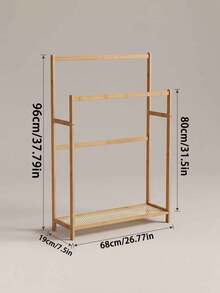 1 Modern Minimalist 3-Tier Freestanding Towel Rack – Heavy-Duty Floor-Standing Drying Rack For Bathroom & Pool; Space-Saving Multifunctional Organizer; Suitable For Indoor/Outdoor Use; Holds Bath Towels And Hand Towels. - Multicolor - View 6