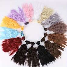 A 10-Inch Long DIY Hair Cap For BJD Doll With Fringe And Raw Headband For BJD Hair Curtain - Multicolor - View 4