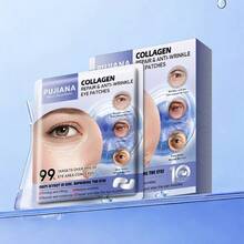 PUJIANA 1 Kotak 20pcs Masker Mata Anti Kerut Perbaikan Kolagen, Memudarkan Lingkaran Hitam, Melembapkan dan Menghidrasi - 24K & Kolagen - View 4