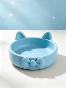 3D Printed Cute Cat Bow Jewelry Tray, Sculptural Small Accessory Storage Dish, Suitable For Rings, Earrings And Other Small Accessories, Decorative Desktop Ornament, Ideal For Vanity, Office Desk, Bedroom And Themed Party Home Decor - Multicolor - View 8