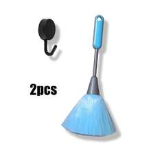 This 2-Piece Set Includes A Microfiber Washable Dust Brush And An Electrostatic Feather Duster, Suitable For Books, Screens, Sofas, Cars, And Furniture. It Attracts Dust Like A Magnet. - A - View 11