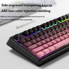 AULA New Mechanical Feel Wired Gaming Keyboard & Mouse Combo, RGB Backlit, PC Laptop Mac Compatible, Gasket Structure Computer Keyboard - View 6