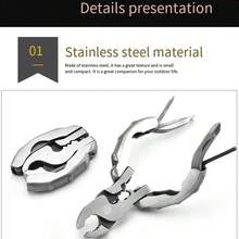 1PC Viral Multi-Function Mini EDC Tool Round Head Pliers Outdoor Camping Small Tool Multi-Use Combination Portable Tool Screw. Easy To Carry And Simple - Multicolor - View 6