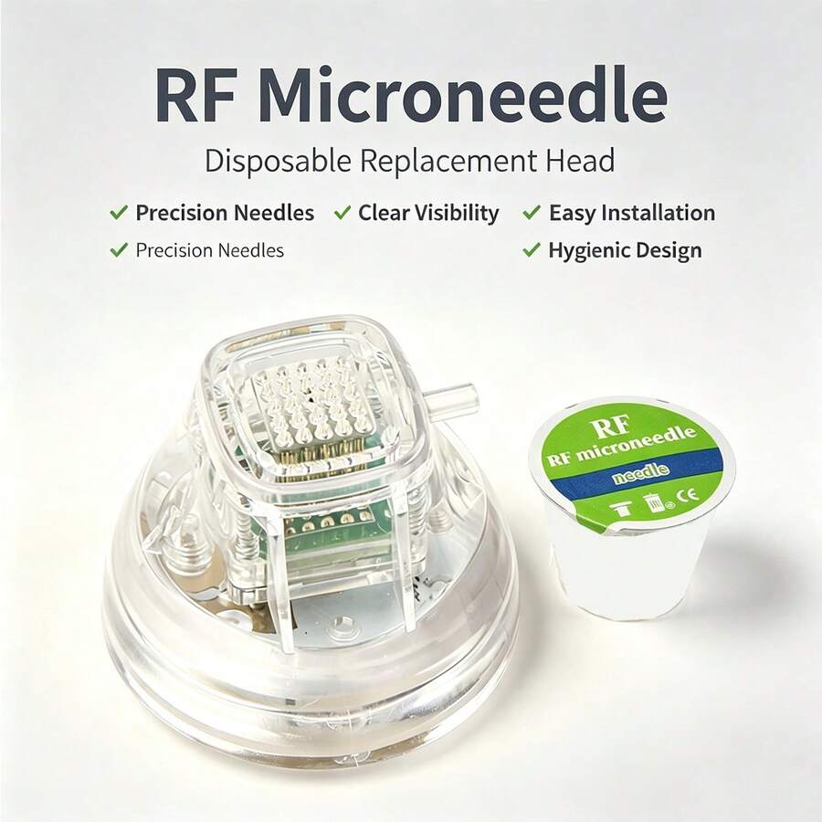 Fractional Microneedling Insulate 25/64 Pins Rf Morpheus Radio Frequency Rf Micro Needle Beauty Machine Skin Care Tool Home Use - Clear - View 1