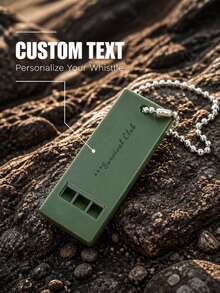 Portable High Decibel Survival Whistle Outdoor Emergency Rescue Safety Whistle For Camping Hiking Climbing Student Sports Meeting Referee Training - Army Green - View 1