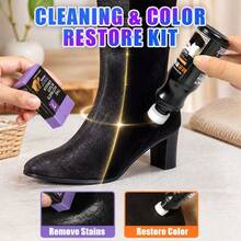 1 Set Suede Nubuck Leather Shoe Cleaning & Care Kit, Includes 1 Suede Eraser And 1 Bottle Color Restorer, For Cleaning And Caring For Suede Shoes, Color Repair And Correction, 3 Colors Available - Multicolor - View 4