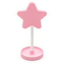 1pc Pink Star Headphone Stand, Cute Desktop Headphone Storage Rack With Storage Base, Suitable For Bedroom, Dorm, Office And Desktop Decoration - Multi-color (Pink) - View 9