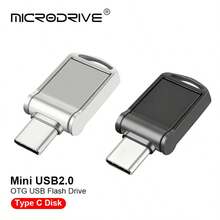Microdrive 2‑In‑1 USB‑C USB2.0 Flash Drive, 360° Rotatable Metal Mini U Disk, Plug & Play Memory Stick For Type‑C Phone Laptop PC - View 3