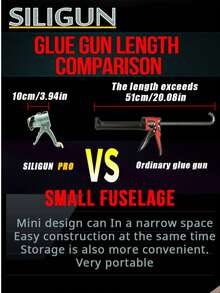 Metal Ultra-Short Mini Portable Caulking Gun For Glass Silicone Sealant In Small Spaces - Metal Version - View 8