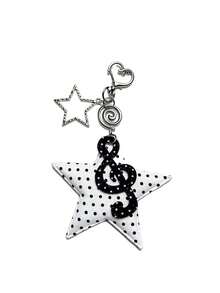 Gothic Heart Polka Dot Keychain, Skull Key Star Hollow Star Swirl Charm Key Ring, Y2K Aesthetic Bag Pendant Accessory With Heart‑Shaped Clasp - Multicolor - View 7
