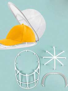Hat Cleaning Cage For Washing Machine, Hat Cleaning Rack With Mesh Bag For Baseball Caps, Cleaning Cage, Hat Cleaning Device, Protective Cleaning Cage, Hat Storage And Organization, Washing Bag/Cleaning Protective Cover, Suitable For Various Hats - White 2pcs - View 7