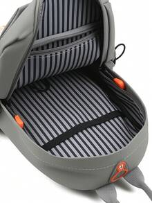 Men's Chest Bag, Shoulder Crossbody Bag, Fashionable Shoulder Bag, Waterproof, Simple And Casual Men's Bag - Grey - View 5