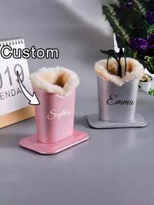 Customizable Glasses Storage Box, Desktop Glasses 3D Storage, Plush Thickened Glasses Protective Case, Suitable For Office, Desktop - Multicolor - View 1