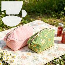 3pcs Handmade Fabric Shell Sewing Template DIY Storage Bag & Zipper Pouch Quilting Templates Two Sizes Of Sewing Patterns To Choose From Durable PET Material Ideal For Making DIY Gifts For Friends And Family Cutting Templates For Craft Enthusiasts - Classic - View 8