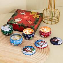 Bộ 4 nến thơm quà tặng Giáng Sinh, đồ trang trí nhà cửa Noel, quà tặng lễ hội hoàn hảo để trang trí nhà cửa - Nhiều màu - Xem 6
