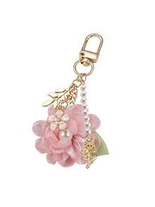 New Floral-Themed Bag Charms, Keychains, Metal Lanyards, Cute Stone Pendants, Keychain Chains, Phone Charms, Holiday Gifts, Keychains, Lanyards, Keychains, Keychain Accessories - Multicolor - View 10