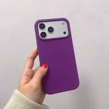 新款奢華防震親膚酒紅色手機殼，適用於 iPhone 18 Pro、17、16、15 Pro、14 Plus、13、12、11、17 Pro Max、Air、XR、XS Max、X/XS、7/8 Plus、7/8，防摔光滑保護殼，耐摔設計，親膚材質，海軍藍，生日派對禮物 - 紫色 - 查看 3