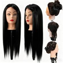 Kepala Manekin Kosmetologi dengan Rambut untuk Rias Wajah, Mengepang, Menggulung dan Memotong, Kepala Boneka Makeup untuk Penataan Rambut dengan Klem Meja, Set Penataan Rambut - 26 Inci - View 9