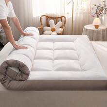 1 miếng thảm nằm cho thú cưng kẻ ô màu xám, đệm thú cưng hình chữ nhật chần bông bằng polyester phong cách tối giản hiện đại, mềm mại chống trượt, phù hợp cho chó và mèo, dùng trong phòng ngủ và phòng khách, bốn mùa - Xám - Xem 9