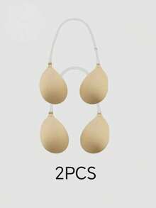 1/2pcs Invisible Adhesive Bra With Detachable Halter Strap, Sticky Bra Suitable For Women Wearing Backless Dresses At Parties, Evening Events, Graduation Ceremonies, Dates, Music Festivals And Other Occasions, All Year Round. - Multicolor - View 8