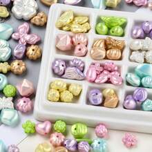 Pearl Color Bow, Heart & Five-Point Star Mixed Style DIY Handmade Beaded Bracelet, Necklace, Bag Accessory Wholesale - Multicolor - View 4