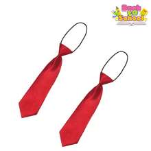1pc Satin Small Necktie Multi-Color Elastic Lanyard Tie-Free Style Student Performance Accessory Campus Activity Party Outfit Fashion Versatile Small Necktie - Multicolor - View 6