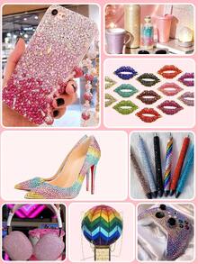 Boxed 40/12-Grid Resin Rhinestone Nail Art Set, Round Crystal Nail Art Rhinestones, Shiny Rhinestone Set, Includes Wax Pencil, Tweezers, Suitable For Nail Art, Tumblers, Clothing, Scrapbooking And DIY Crafts - Multicolor - View 8