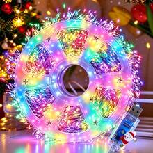 300LED 9M USB String Lights. Silver Firework String Lights. Star-Shaped Firework String Lights. Autumn/Winter Indoor Decorative Lights. Suitable For Ceilings, Bedrooms, DIY Wreaths, Windows, Christmas Trees, And Halloween Decorations. - Holiday Firecracker Lights - View 3