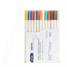 Pearl Color 12 Metallic Markers, Soft Tip Colorful Highlighting Pens, Suitable For Photo Album Black Pages, Wedding Guest Book, Christmas, Planner, DIY Photo Album, Gift Box Gifts - Sets - View 6