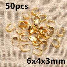 50pcs Small Pendant Clips Pinch Bail Clasps Buckle Charm Necklace Hook Connector For DIY Jewelry Making Cameo Tray - U Shape - View 19