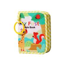 1pc Baby Cartoon Fabric Photo Album Growth Record Scrapbook With Built-In Mirror, Fits Multiple Photo Sizes, Interactive Gift With Hanging Ring For Storage And Display - Shape - View 9