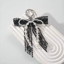 European And American Cross-Border Style Niche Plastic Lace Bow Hanging Decor, Fashionable High-End Texture Bag And Car Key Chain Pendant - Multicolor - View 4